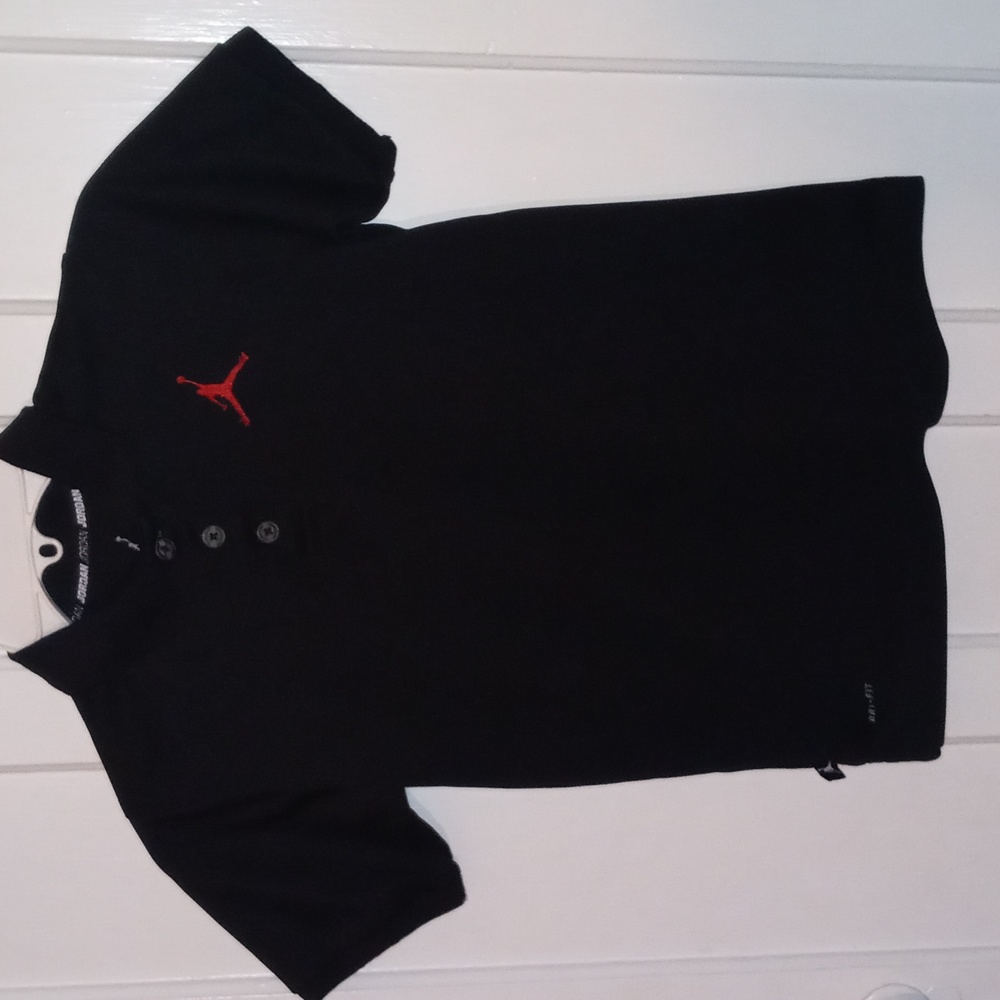 JORDAN BLACK KIDS 8-10 YEARS POLO TOP